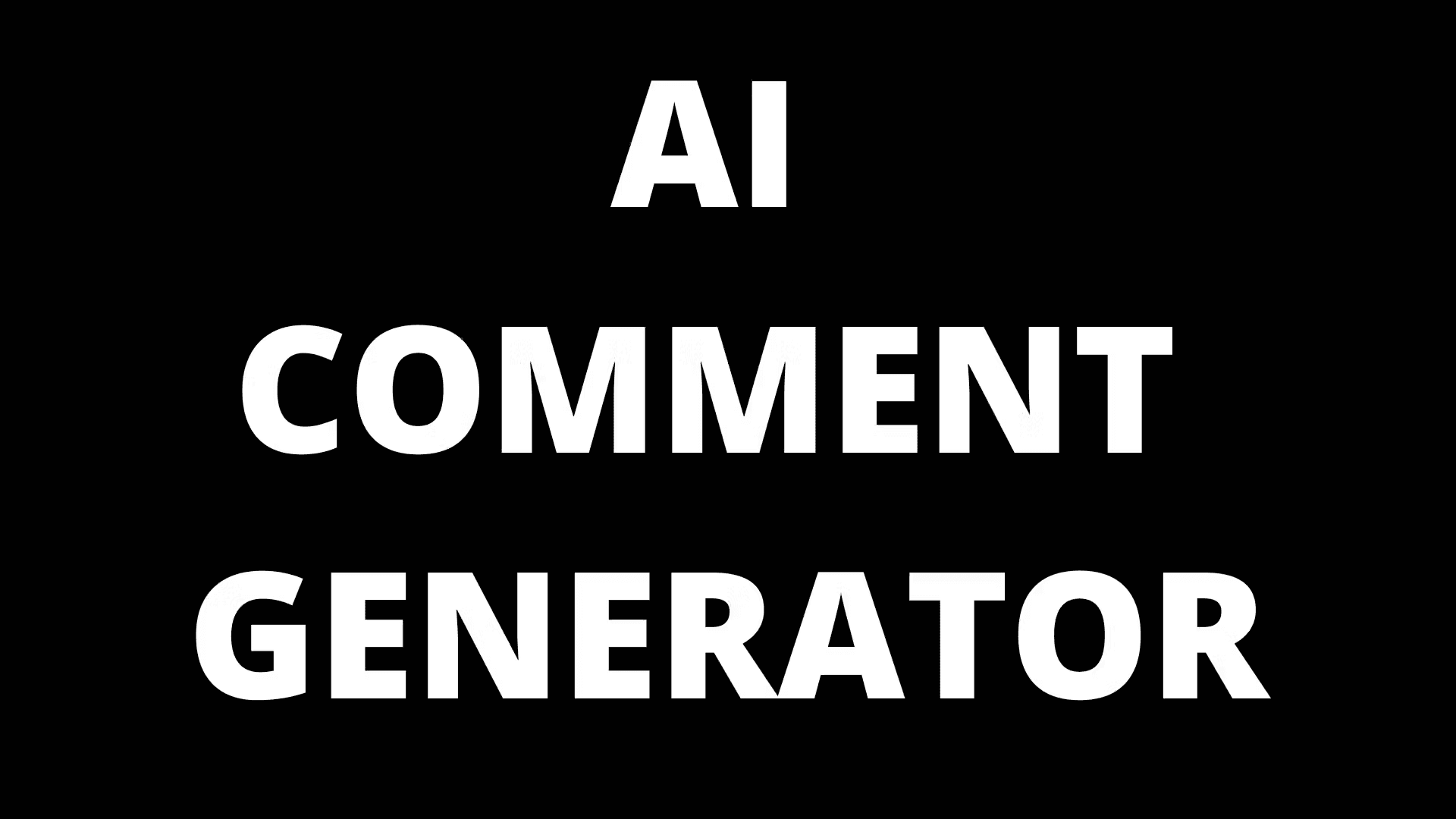 AI Comment Generator